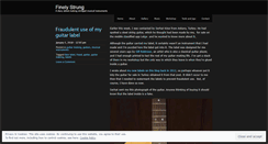 Desktop Screenshot of finelystrung.com